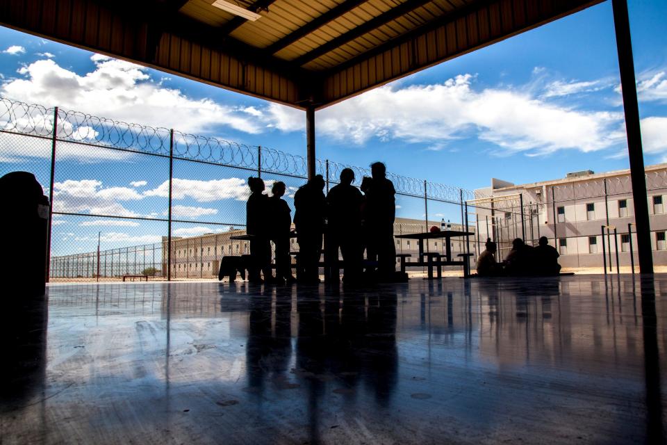 An example of an ICE detention facility, this one the Eloy Detention Center in Phoenix.
