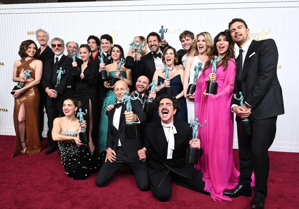 the 29th annual screen actors guild awards press room the white lotus