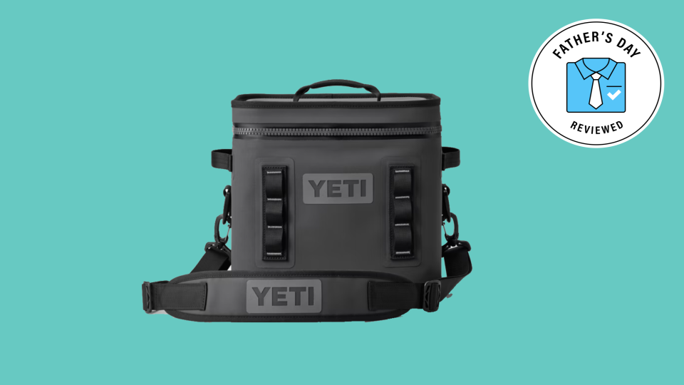 Give the gift of cool drinks and snacks while dad fishes with the Yeti Hopper Flip 12 Soft Cooler.