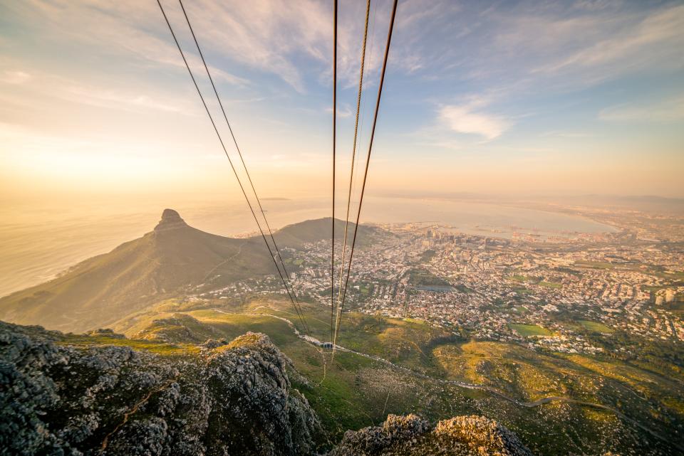 Table Mountain and Cape Town waterfront