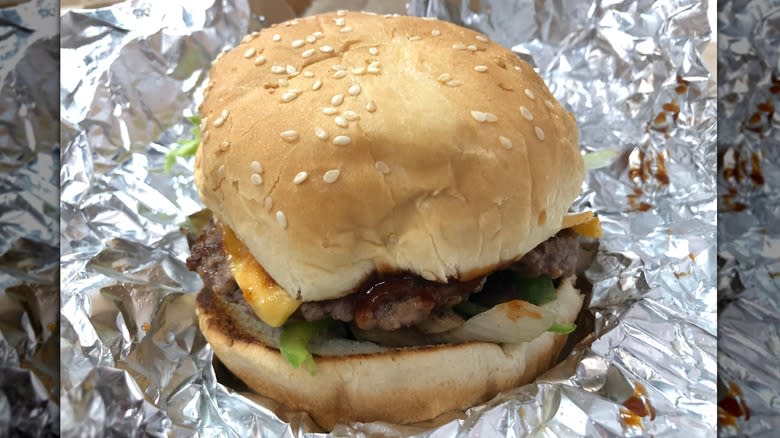 small Five Guys burger