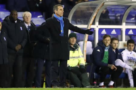 Britain Football Soccer - Birmingham City v Leeds United - Sky Bet Championship - St Andrews - 3/3/17 Birmingham manager Gianfranco Zola Mandatory Credit: Action Images / Carl Recine Livepic