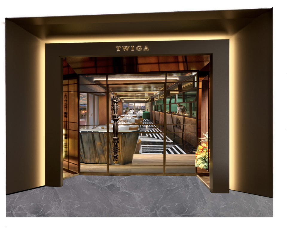 An exclusive rendering of the Twiga restaurant and club in Rome, Piazza Barberini - Credit: Courtesy image