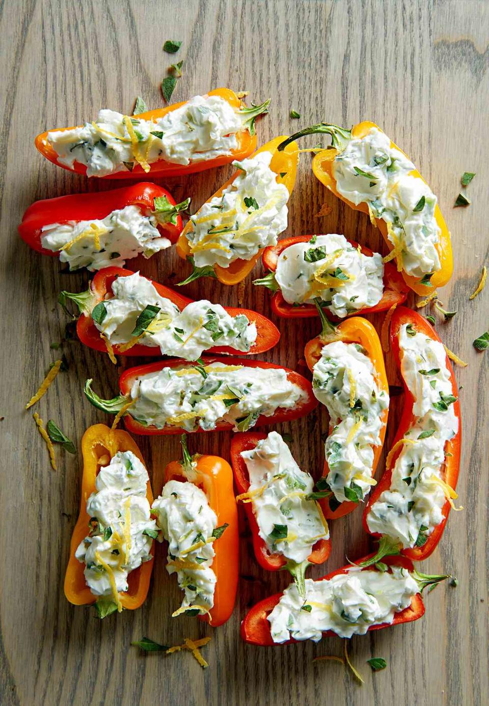 Herbed Cheese Mini Peppers