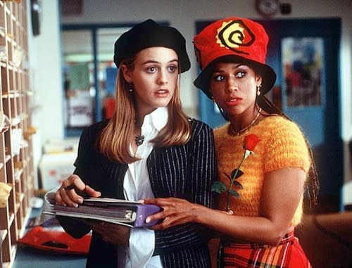 Alicia Silverstone, left, and Stacey Dash in the film "Clueless."