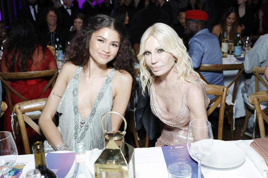 Zendaya and Donatella Versace. Source: Stefanie Keenan/Getty Images for GCFA