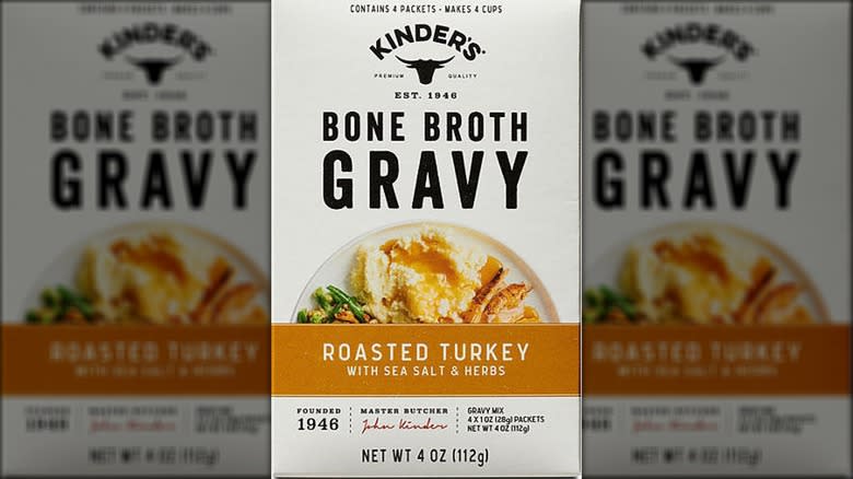 Kinder's roasted turkey bone broth gravy mix