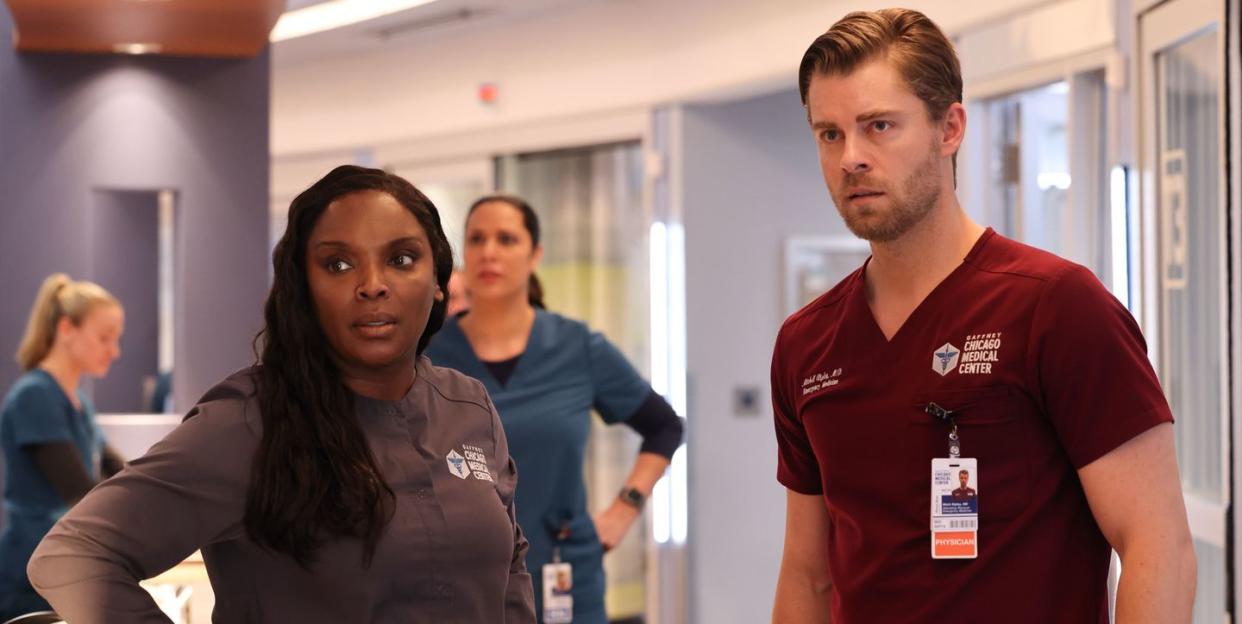 marlyne barrett, luke mitchell, chicago med