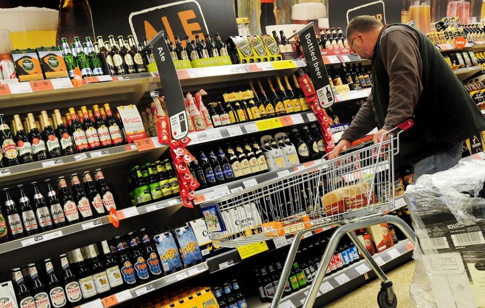 Sales of alcohol in supermarkets were strong in April (PA) (PA Archive)