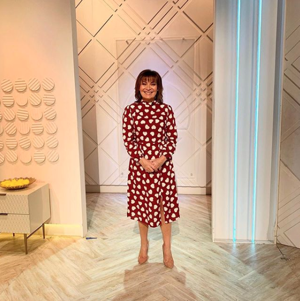 Lorraine stuns in bargain Very dress for Valentine’s