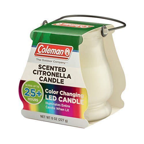 6) Coleman Color-Changing LED Citronella Candle (4-Pack)