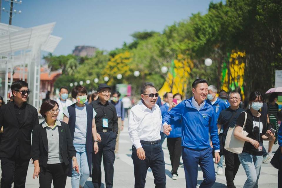 新北市市長侯友宜、新竹市市長林智堅。（圖／取自林智堅臉書）