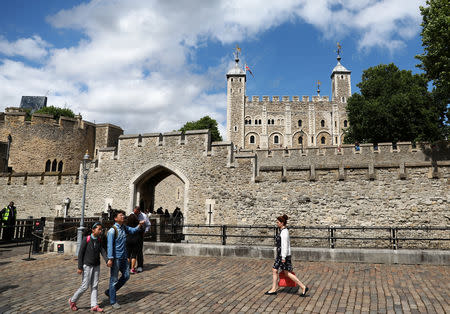 FILE PHOTO: The Tower of London is seen in London, Britain July 20, 2017. REUTERS/Neil Hall