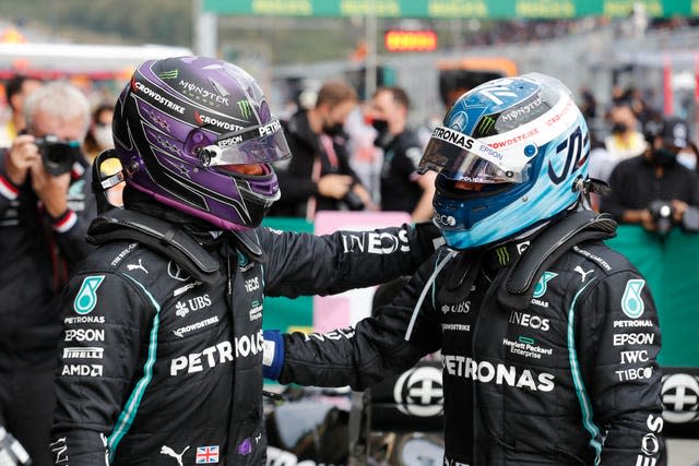 Lewis Hamilton and Valtteri Bottas 