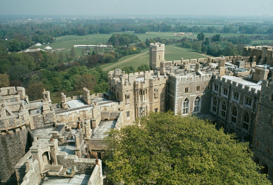 A view of Windsor Castle from atop the Round Tower