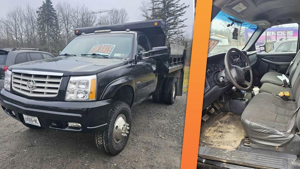For Sale: The Cadillac Escalade Dump Truck With a Diesel and a Manual photo