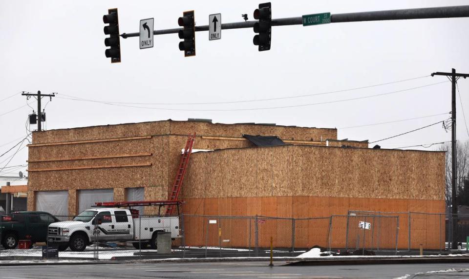 Construction of a new Bruchi’s Cheese Steaks & Subs restaurant is well underway at the location of the former U.S. Bank branch on West Court Street and 20th Avenue in Pasco.