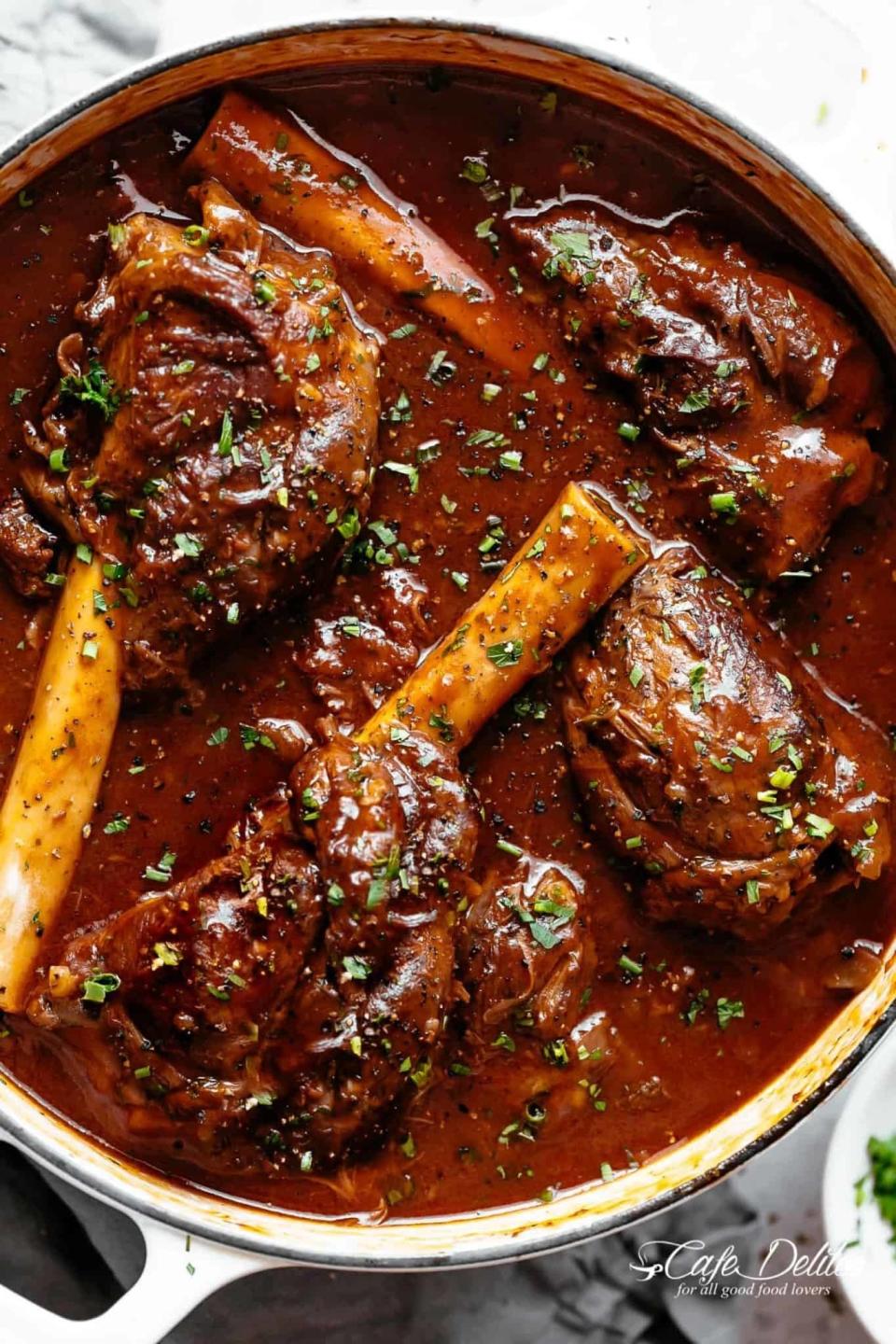 braised lamb shanks