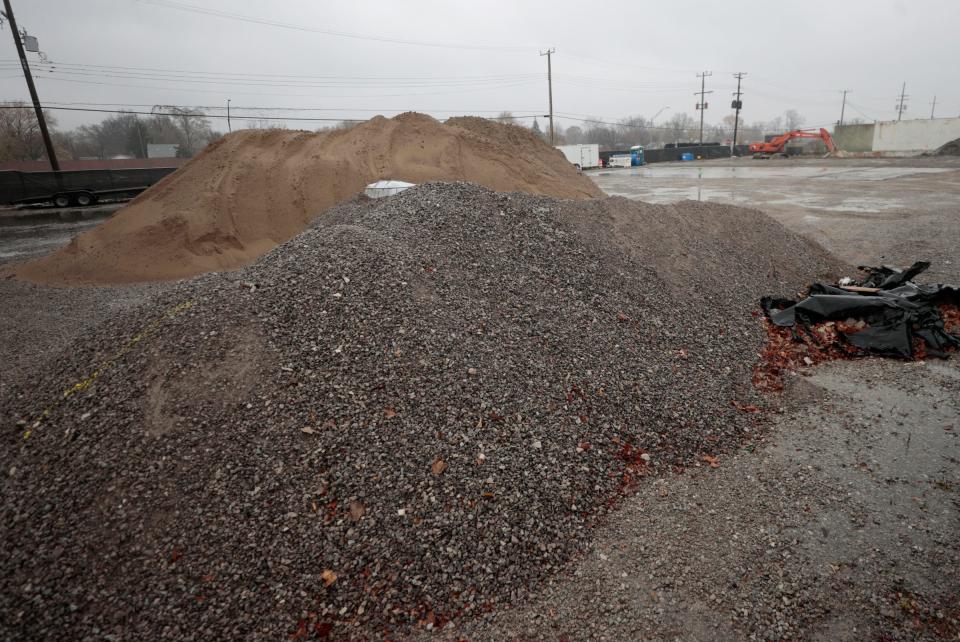 The former site of Electro-Plating Services in Madison Heights on Nov. 21, 2023. The business was a plating shop that worked with copper, tin, bronze, cadmium, nickel, chromium, gold, silver, zinc and lead. A green substance oozed from the business onto the side of eastbound Interstate 696 in late December 2019, forcing a major cleanup by the state.