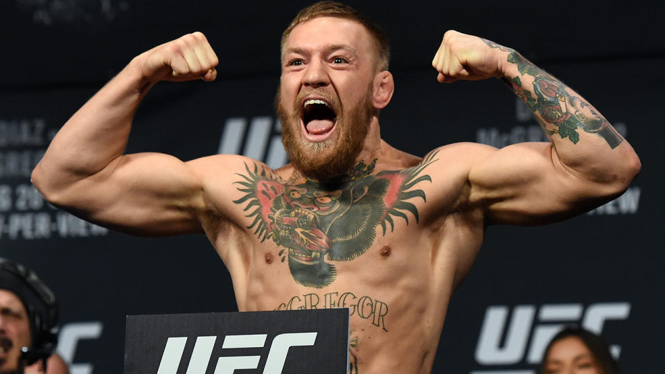 Conor McGregor, pictured here before a bout in 2016.  (Photo by Ethan Miller/Getty Images)