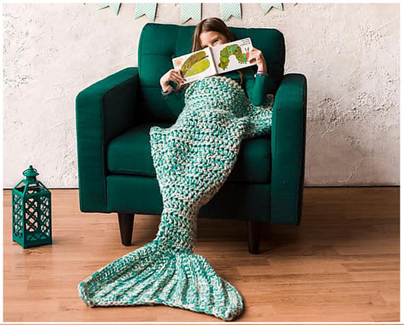 Image of mermaid blanket pattern