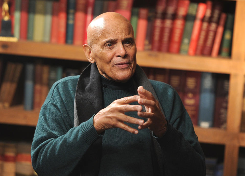 PARK CITY, UT – JANUARY 22: Singer Harry Belafonte speaks during a press junket at The Bing Decision Maker Series with the Sing Your Song Cast and Filmmakers on January 22, 2011 in Park City, Utah. (Photo by Michael Buckner/Getty Images for Bing)