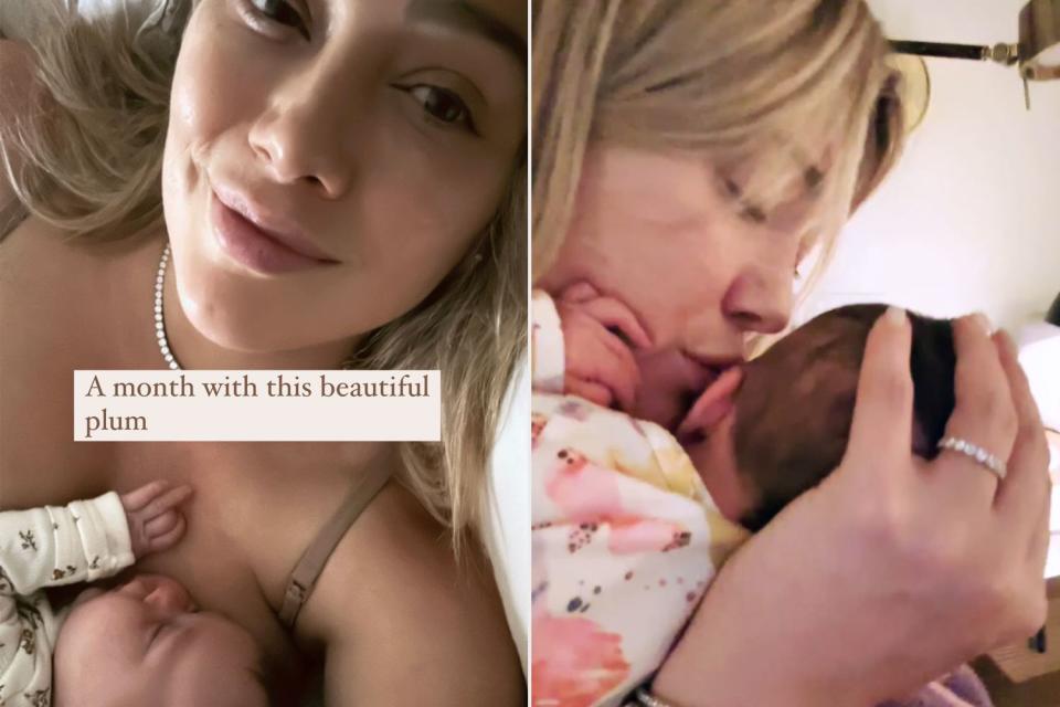 <p>Hilary Duff/Instagram</p> Hilary Duff and baby girl Townes