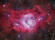 <p>New stars are formed in the clouds of M8, also known as the Lagoon Nebula, situated some 5,000 light years from our planet. (Ivan Eder)</p>