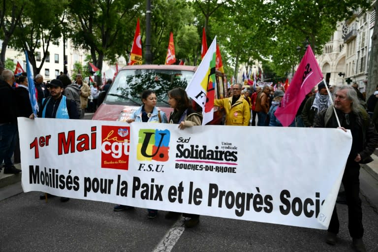 Manifestation du 1er-mai, le 1er mai 2024 à Marseille (CHRISTOPHE SIMON)