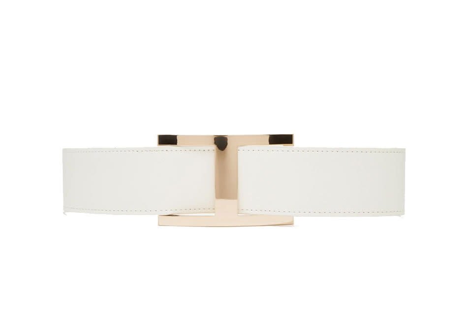 ASOS Wide Waist Belt with Gold Bar Detail.