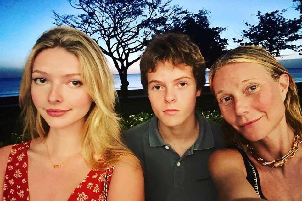 <p>Gwyneth Paltrow/instagram</p> Gwyneth Paltrow and her kids, Apple and Moses in 2022.