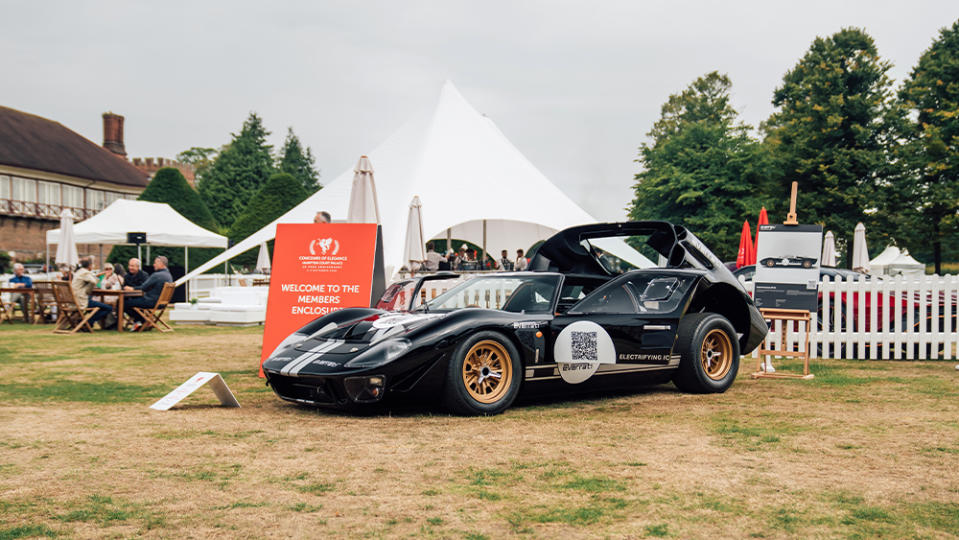 The low-slung two-seater at Hampton Court. - Credit: Everatti