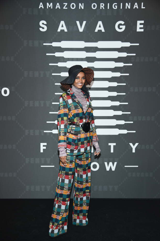 <p>Halima Aden at the Savage X Fenty Fall 2019 show. Photo: Dimitrios Kambouris/Getty Images</p>