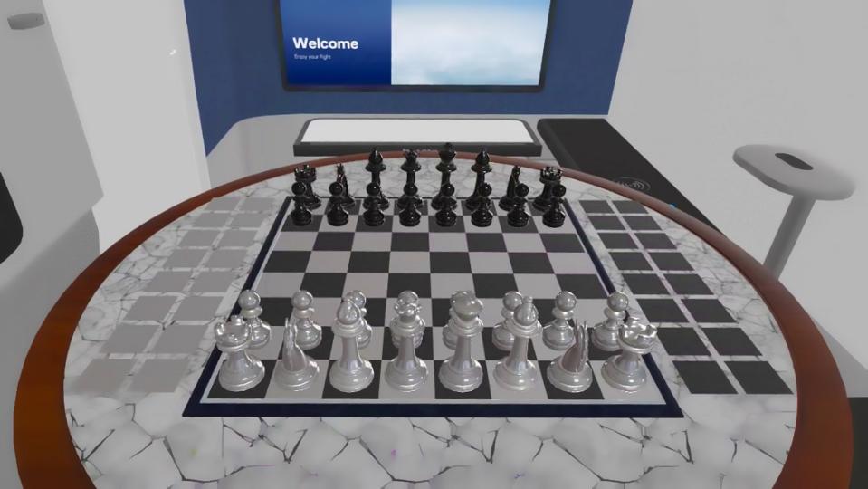 The Meta Quest 3 can play games like chess through Travel Mode.