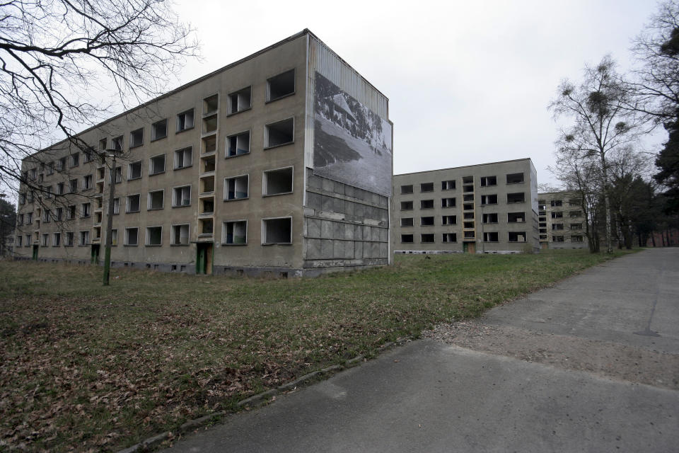 Deserted houses for the athletes in the former Olympic Village (Olympic Games 1936 in Berlin).