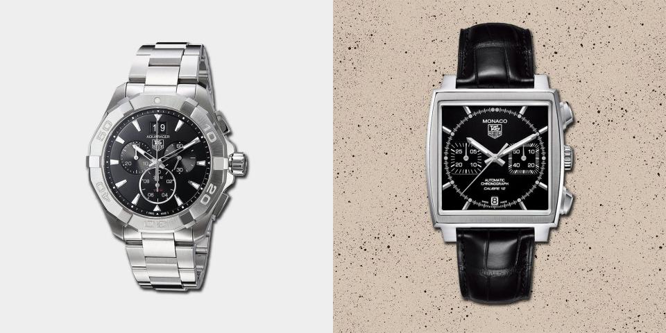 <p>Tag Heuer is most famous for its <a href="http://www.esquire.com/uk/style/watches/g30910700/best-chronographs-under-10000/" rel="nofollow noopener" target="_blank" data-ylk="slk:chronographs;elm:context_link;itc:0;sec:content-canvas" class="link ">chronographs</a>: a watch genre it has excelled in so comprehensively that at one point it was producing them for many of its storied Swiss rivals, including <a href="http://www.esquire.com/uk/style/watches/g32849096/best-rolex-watches/" rel="nofollow noopener" target="_blank" data-ylk="slk:Rolex;elm:context_link;itc:0;sec:content-canvas" class="link ">Rolex</a>. Its founder, Édouard Heuer, was an inventor and innovator and something of a maverick, setting up his 19th century watchmaking business in the village of St-Imier and becoming a central part of the history of watchmaking. </p><p>Heuer took out his first chronograph patent in 1882 and five years later came up with the oscillating pinion, the part that allows chronographs to be stopped and started, which is still used today. The company went on to design chronographs for planes, cars and boats. During the Thirties its innovations in dashboard chronographs led to the Autavia (a portmanteau of ‘automobile’ and ‘aviation’), which became one of its key lines. </p><p>It also came up with the first wrist chronograph in 1914 and, soon after, began making stopwatches. Heuer timepieces were used for three Olympics during the Twenties, so beginning an association with sports that stands to this day.</p><p>By the Seventies, however, the company was beginning to falter and a private holding company, Tag (Techniques d’Avant-Garde), purchased a majority stake. The resulting business, now known as Tag Heuer (which is pronounced "tag hoy-yur", btw), was in turn acquired by the LVMH luxury conglomerate in 1999, for nearly half a billion pounds. Tag Heuer now sits as part of the same stable as Louis Vuitton, Tiffany & Co and Moët champagne.</p><p>The association with sports and timing continues to be a profitable one, with numerous high-profile sponsorships including, at one time or another, Manchester United, the French Professional Football League, Porsche’s Formula E Electric Racing Team, the Ferrari F1 team and Aston Martin Red Bull Racing.</p><p>Accordingly, Tag Heuer has become synonymous with watches with a sturdy, sporty aesthetic – as borne out by the advertising slogan ‘Don’t Crack Under Pressure’ – perhaps most famously embodied in its Monaco, the square watch made famous by the film Le Mans, and also its <a href="http://www.esquire.com/uk/style/watches/a33441100/tag-heuer-aquaracer-tortoiseshell/" rel="nofollow noopener" target="_blank" data-ylk="slk:Aquaracer;elm:context_link;itc:0;sec:content-canvas" class="link ">Aquaracer</a> and Formula 1 lines.</p><p>Most recently it has branched out into <a href="https://www.esquire.com/uk/style/watches/g9762/best-smartwatches/" rel="nofollow noopener" target="_blank" data-ylk="slk:smartwatches;elm:context_link;itc:0;sec:content-canvas" class="link ">smartwatches</a>. Its <a href="http://www.esquire.com/uk/style/watches/a31618379/tag-heuer-connected-third-generation/" rel="nofollow noopener" target="_blank" data-ylk="slk:Connected;elm:context_link;itc:0;sec:content-canvas" class="link ">Connected</a> line of modular watches come with a host of interchangeable features: allowing you to customise the watch faces via the touchscreen interface, as well as swap the straps, lugs, even the watch head itself.</p><p>It's innovation like this that keeps Tag Heuer in its pole position as one of the big names in quality, precision watchmaking. Édouard Heuer's maverick vision is alive and well in the 21st century.</p>