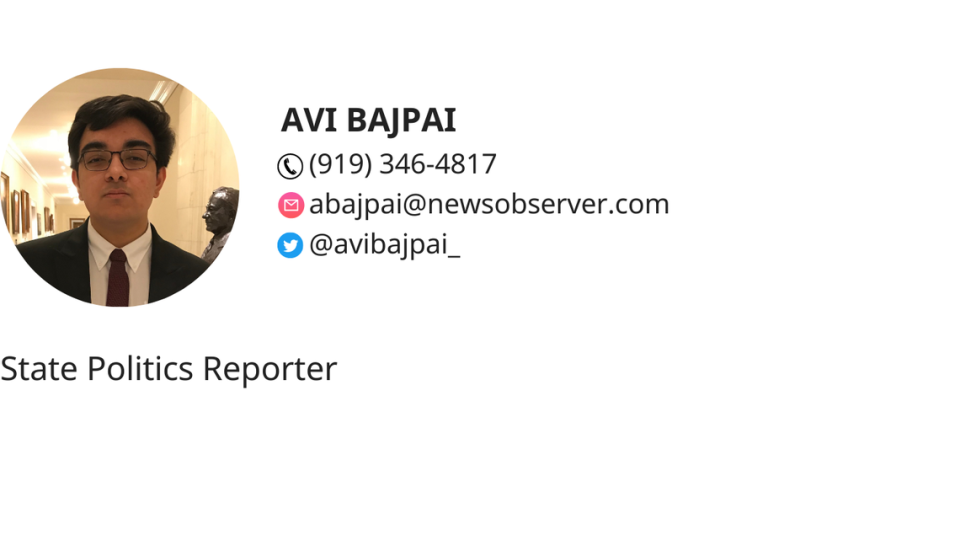 Avi Bajpai is a state politics reporter for The News & Observer and The Herald-Sun.