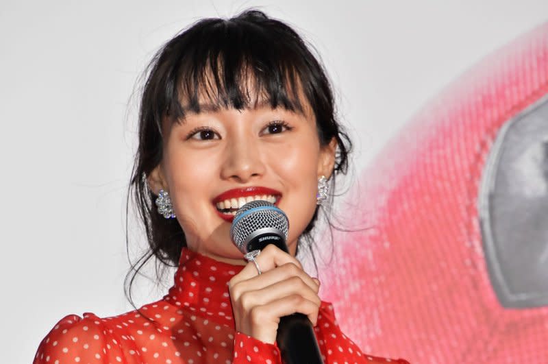 Shioli Kutsuna attends the Tokyo premiere of "Deadpool 2" in 2018. File Photo by Keizo Mori/UPI