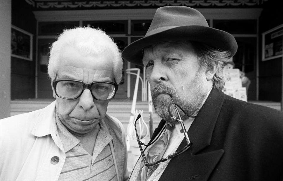 Clued out … former long-serving ISIHAC panellists Barry Cryer and Willie Rushton.