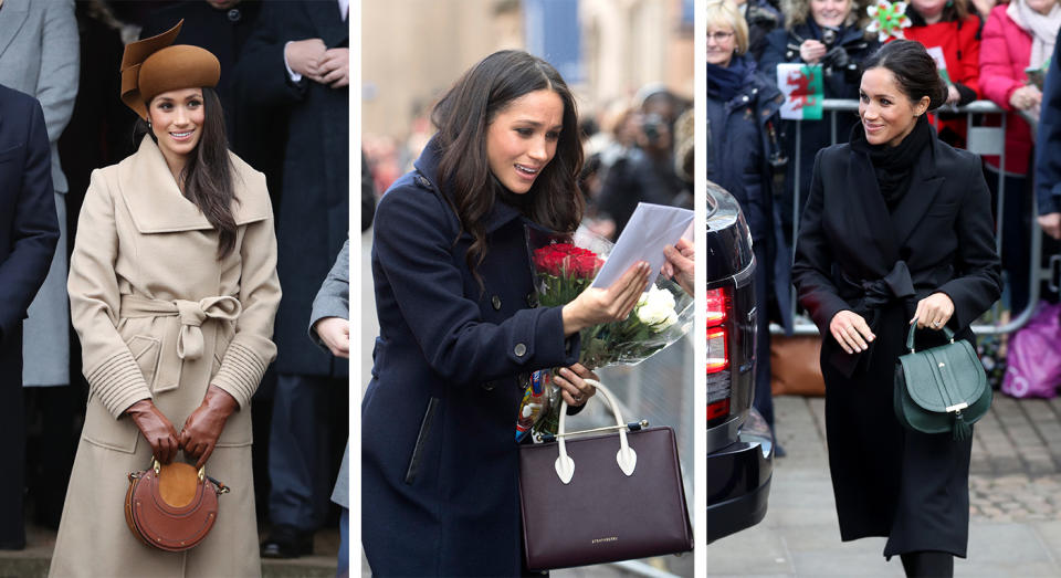 Meghan Markle’s carried a number of beautiful bags in the past few months [Photo: Getty]