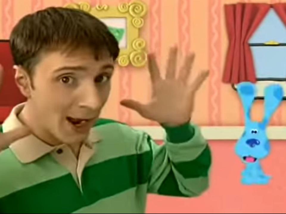 Steve Burns appeared on the hit children’s show Blues Clues (Nickelodeon)