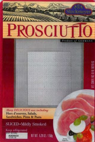 Over 80,000 pounds of ready-to-eat sliced prosciutto ham product made by a German manufacturer has been recalled by a New Jersey-based firm for not being checked properly.