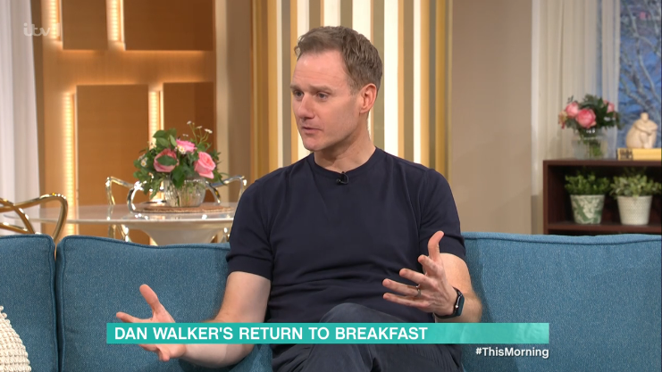 Dan Walker said he was so tired he cried on BBC Breakfast. (ITV screengrab)