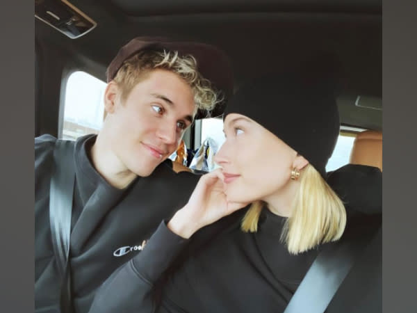 Justin Bieber with wife Hailey Bieber 