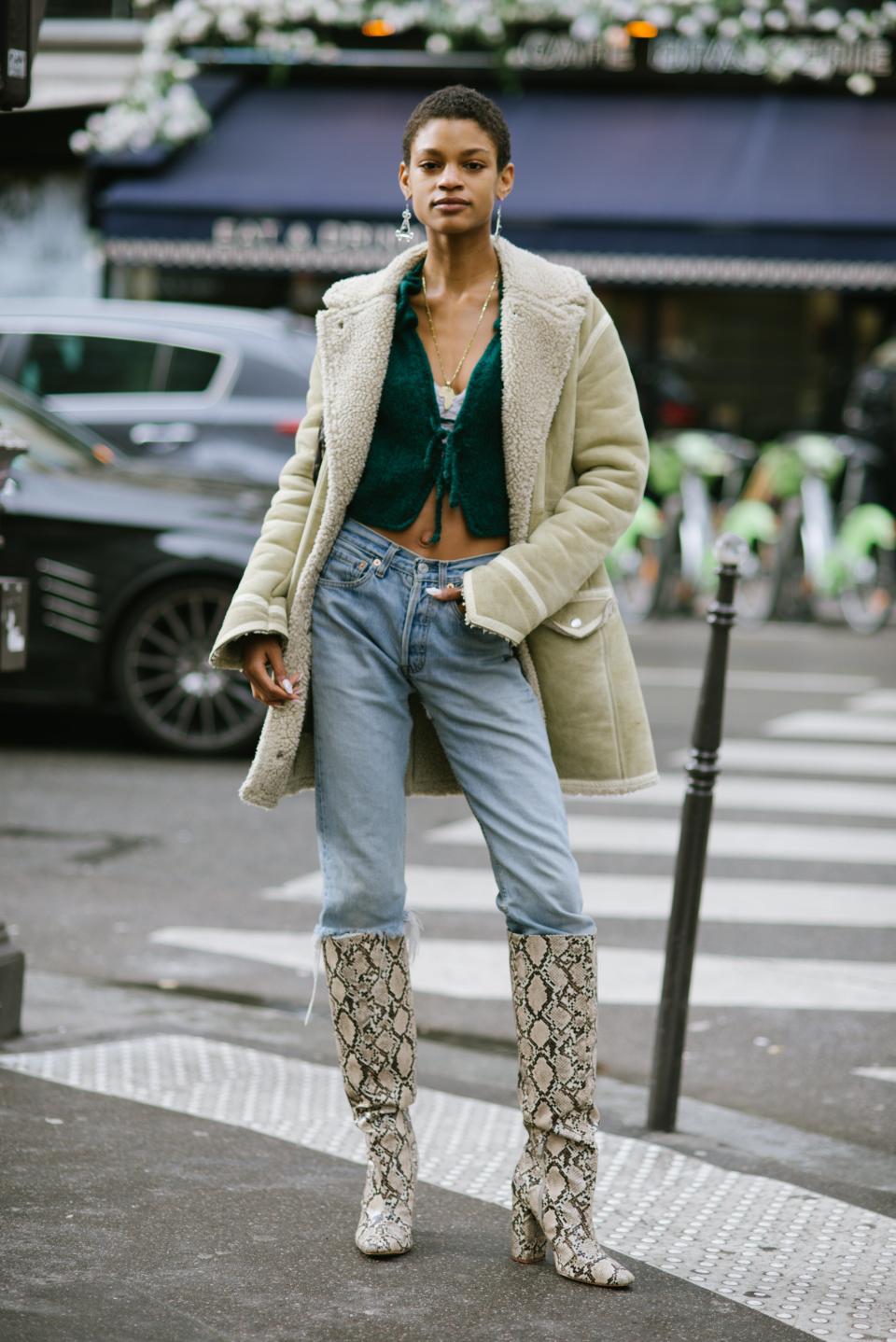 Stay On-Trend With a Green Cardigan