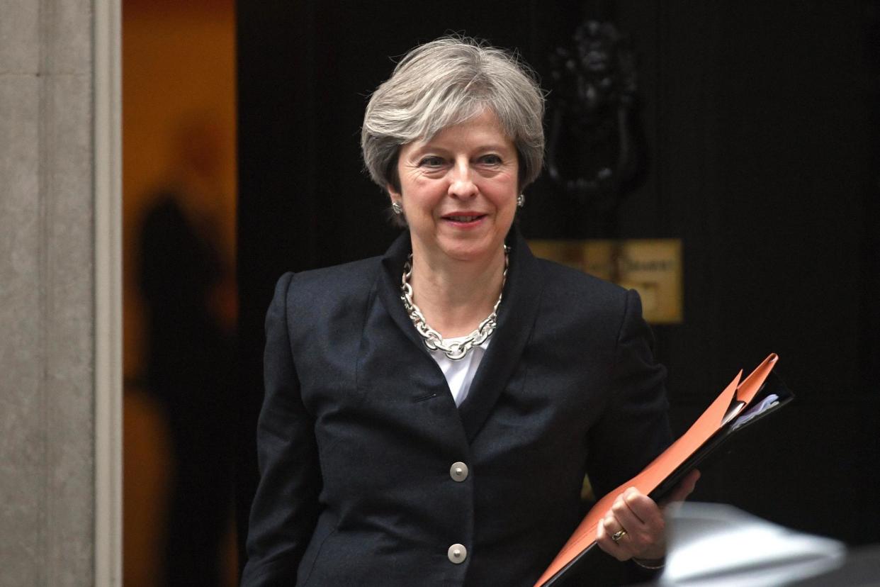 Theresa May: The Prime Minister faces fresh pressure over her plans to deal with the Northern Irish border: PA