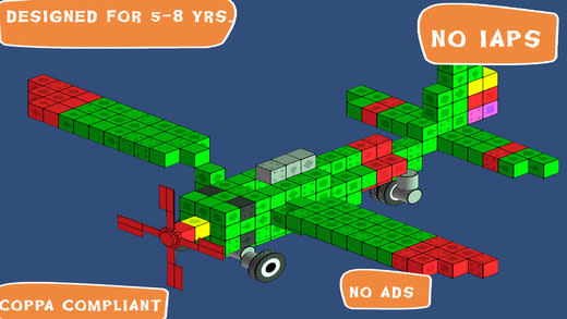Blox 3D 立體積木創作遊戲，app說明由三嘻行動哇@Dr.愛瘋所提供