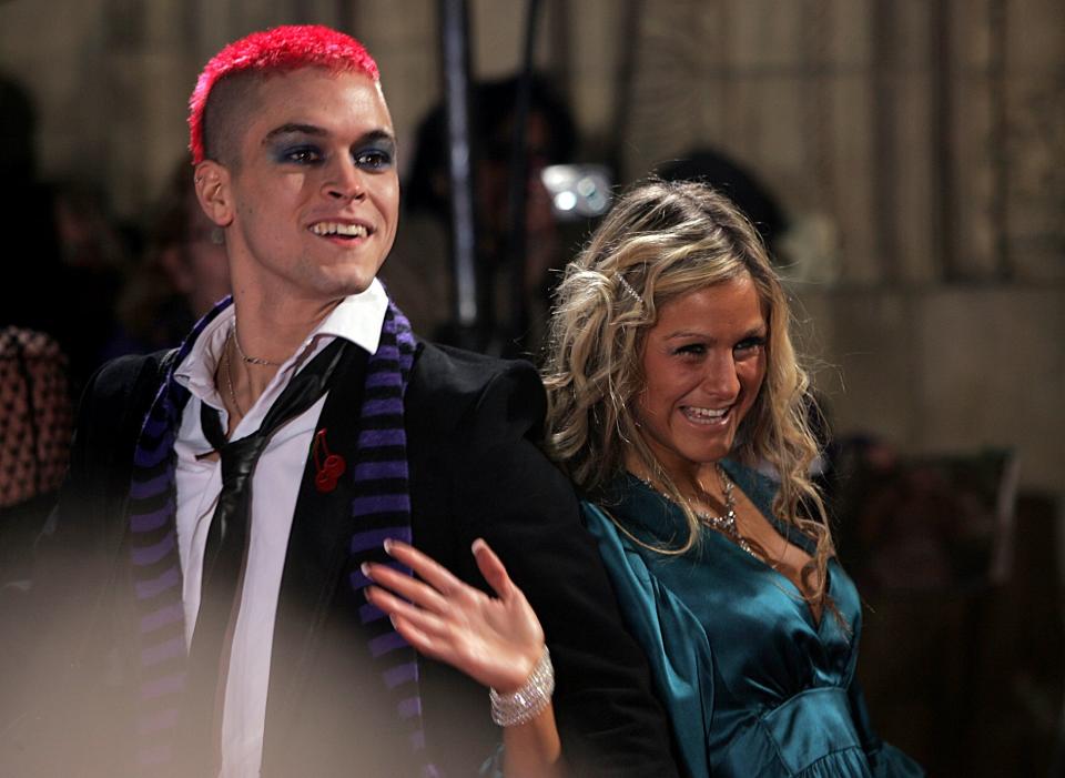 (R-L) Nikki Grahame and Pete Bennett arrive for the National Television Awards 2006 at the Royal Albert Hall in west London.