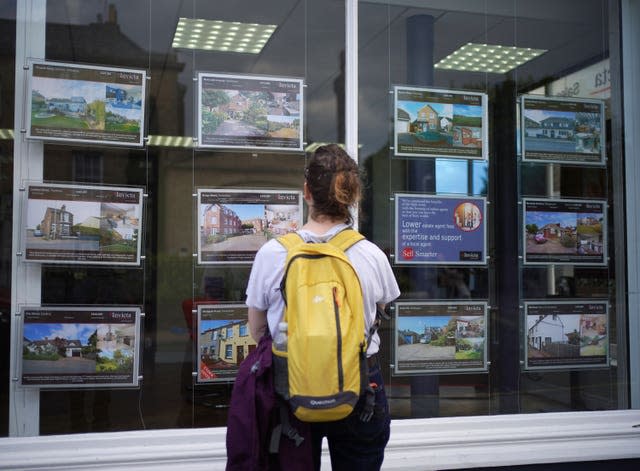 Estate agent window