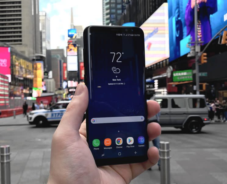 Samsung Galaxy S8 Plus.